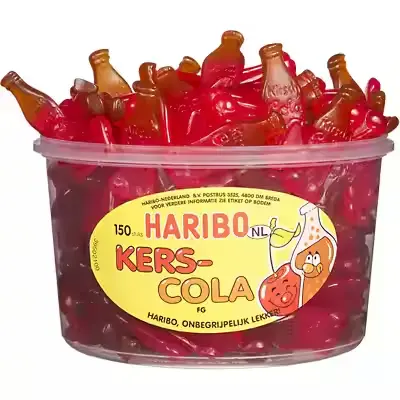 Haribo kersen-cola 1,05kg (150 stuks)