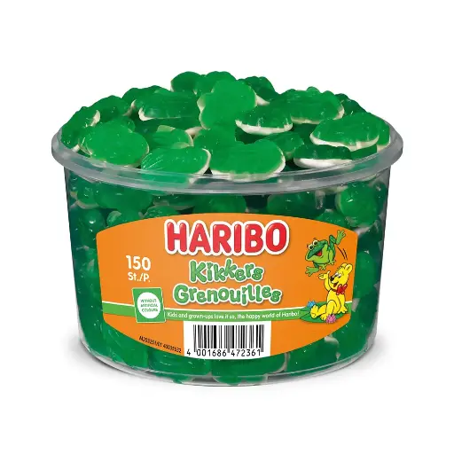 Haribo kikkers 1,05kg (150 stuks)